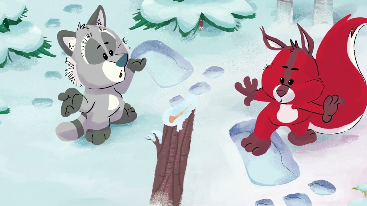 Forest Friends WINTER - De Forest Friends zijn in de sneeuw.