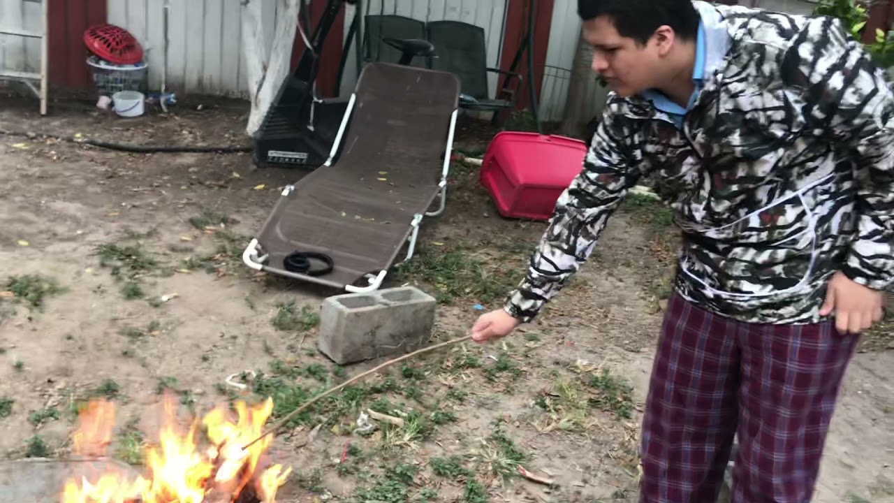 Roasting Marshmallows On An Open Fire