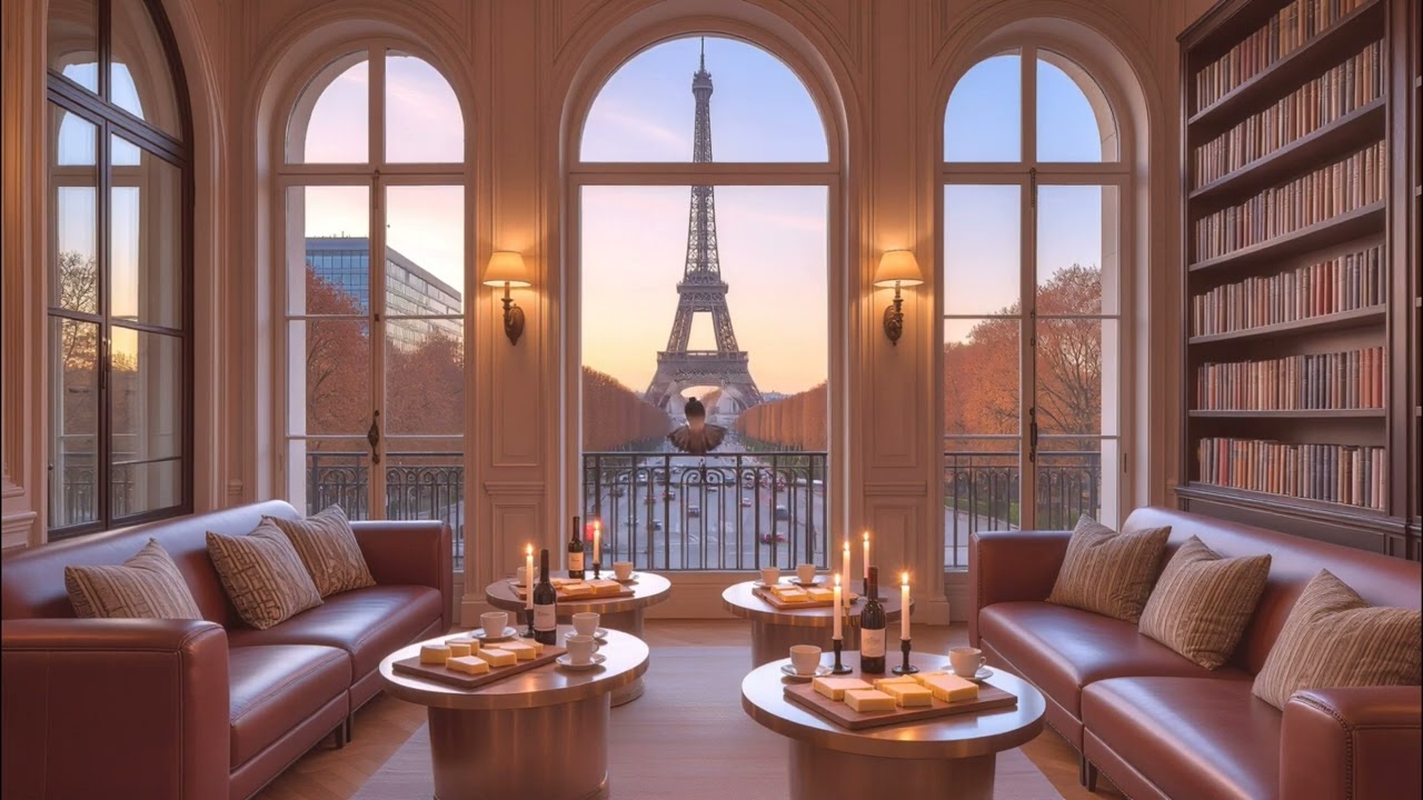 Relaxing Paris Cafe Cozy Rainy Ambience Jazz Piano Music Reduce Stress Calm Mind #relaxing #relax