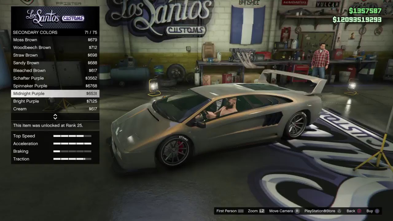 GTA ONLINE: Top 5 PAINTJOBS for THE NEW INFERNUS CLASSIC