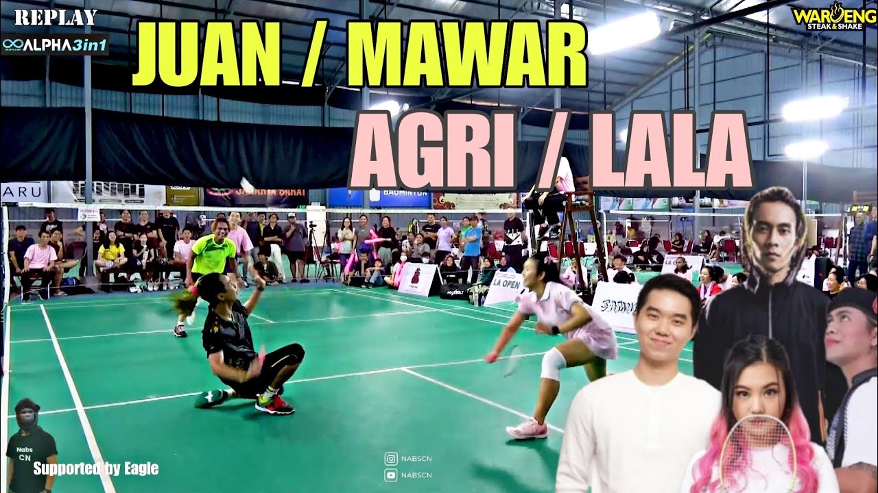 Artis JUAN & Eve Ternyata JAGO BADMINTON. Kini di Tantang Agrippina dan Mawar di Turnamen LA OPEN