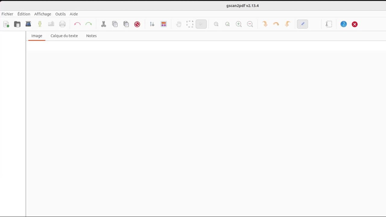 gscan2pdf, logiciel de reconnaissance optique de caractères sur Linux
