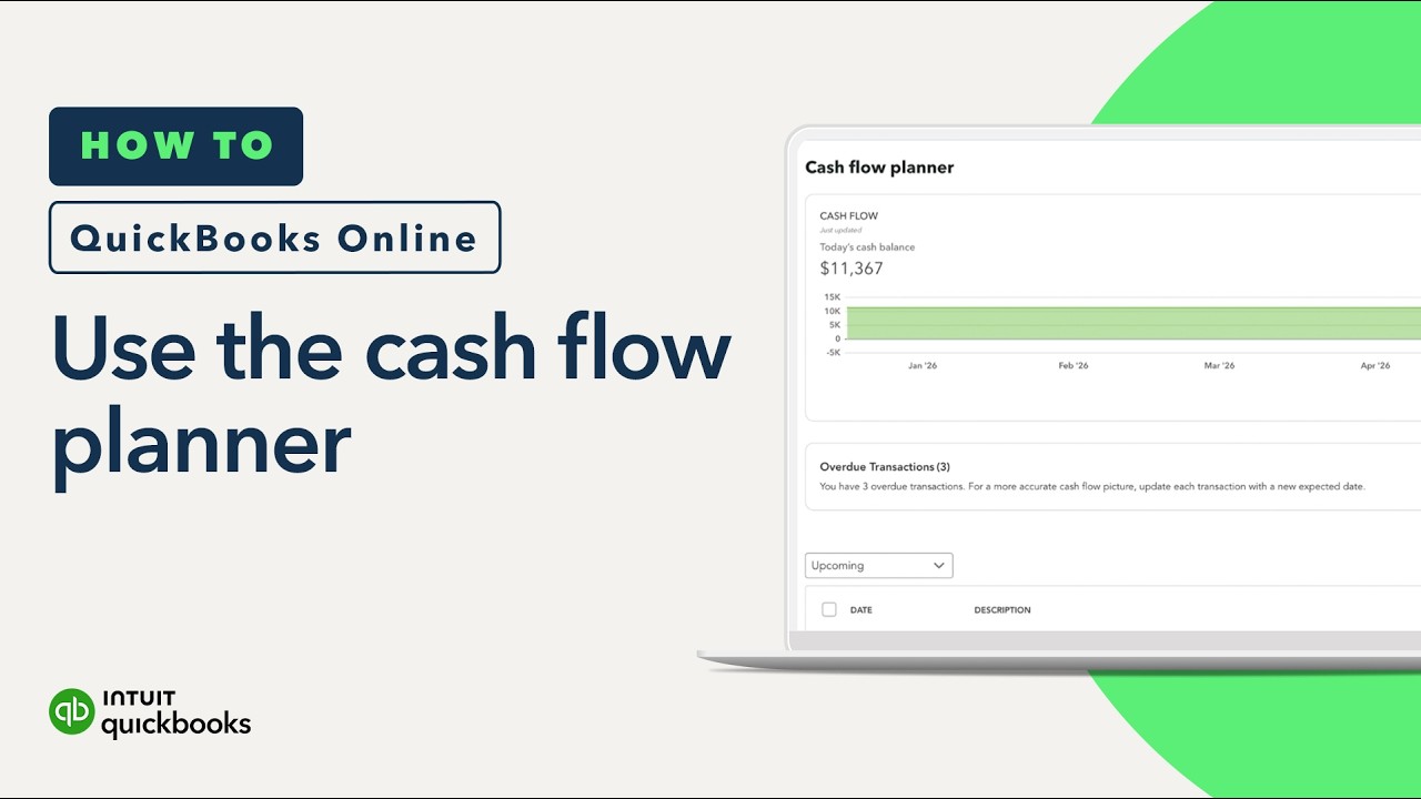 How to use the cash flow planner in QuickBooks Online