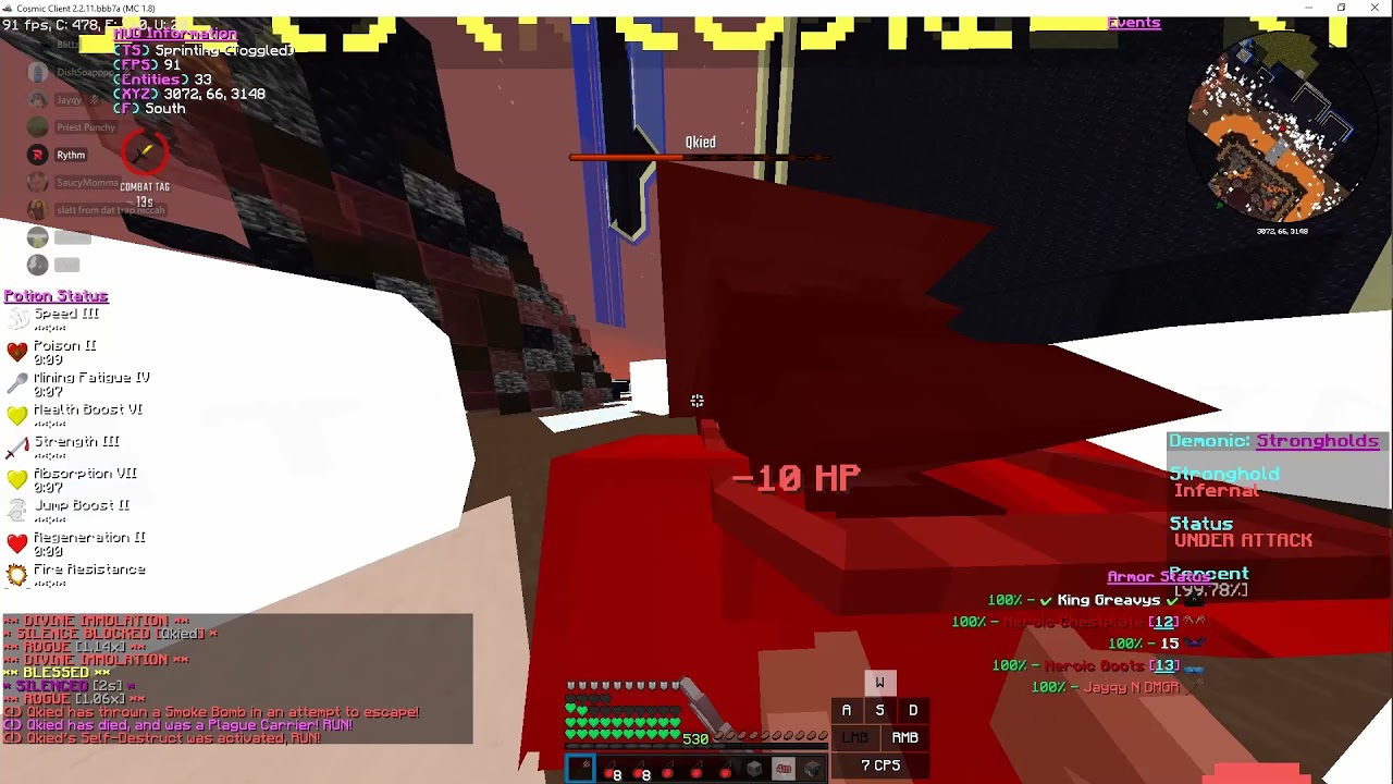DemonicPvp INSANE DAMAGE (KDDP / EDDY KILLS ) + BANSHEE KILLS