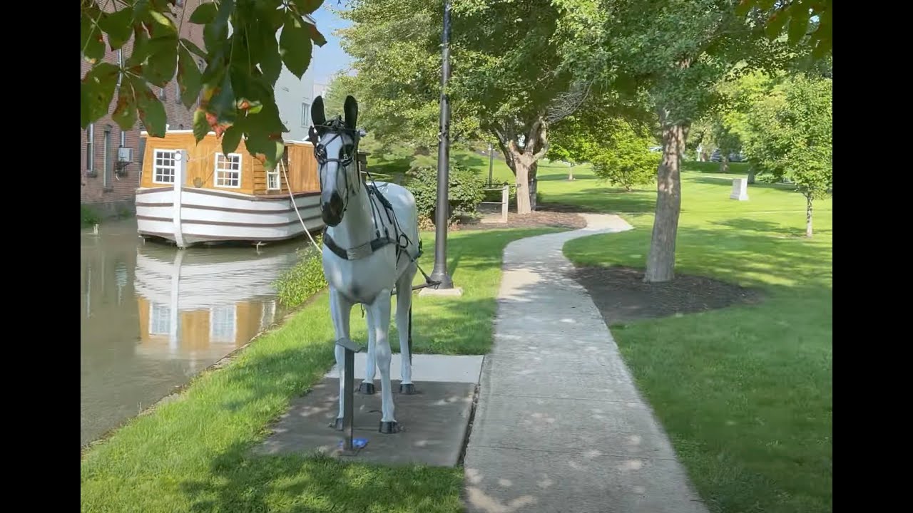 Grand Lake & St Marys Ohio:  Biking the Erie & Miami Trail, boating on Grand Lake