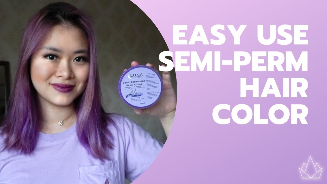 Purple Hair: Luna Semi Permanent Hair Color | SPH Manila (Shopee Haul)