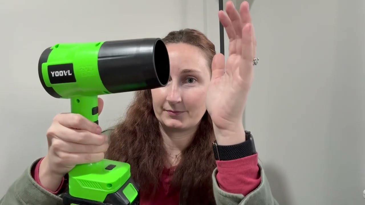Cordless Leaf Blower Review | Lightweight Handheld Blower with 2 Batteries & 6 Speed Modes