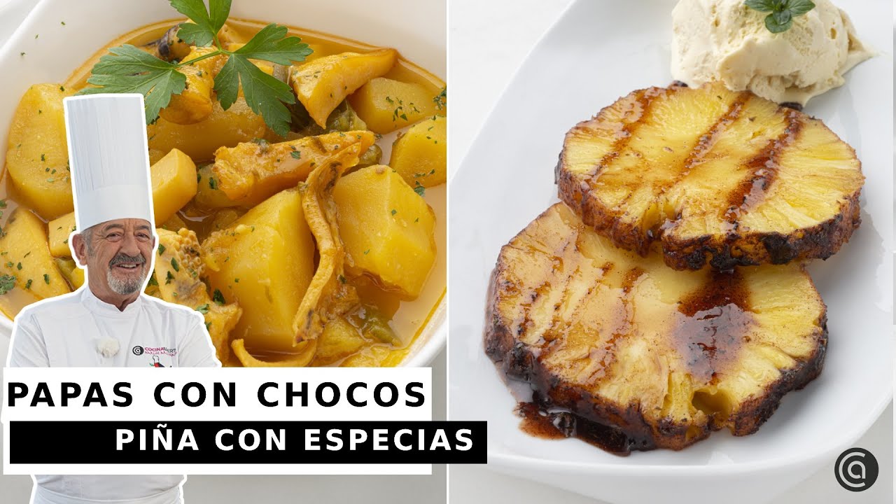 PAPAS con CHOCO y PIÑA con especias ¡Menudo SABOR! // Arguiñano