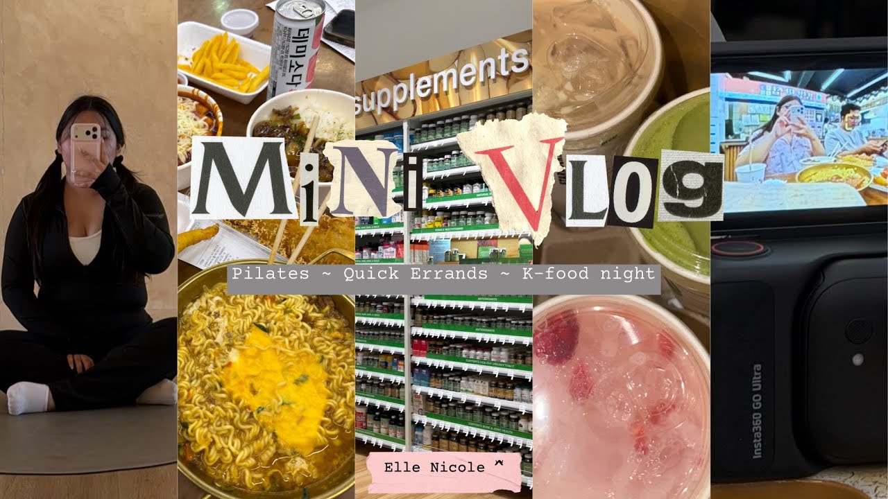 MINI VLOG | Pilates ~ Quick errands ~ K-food night