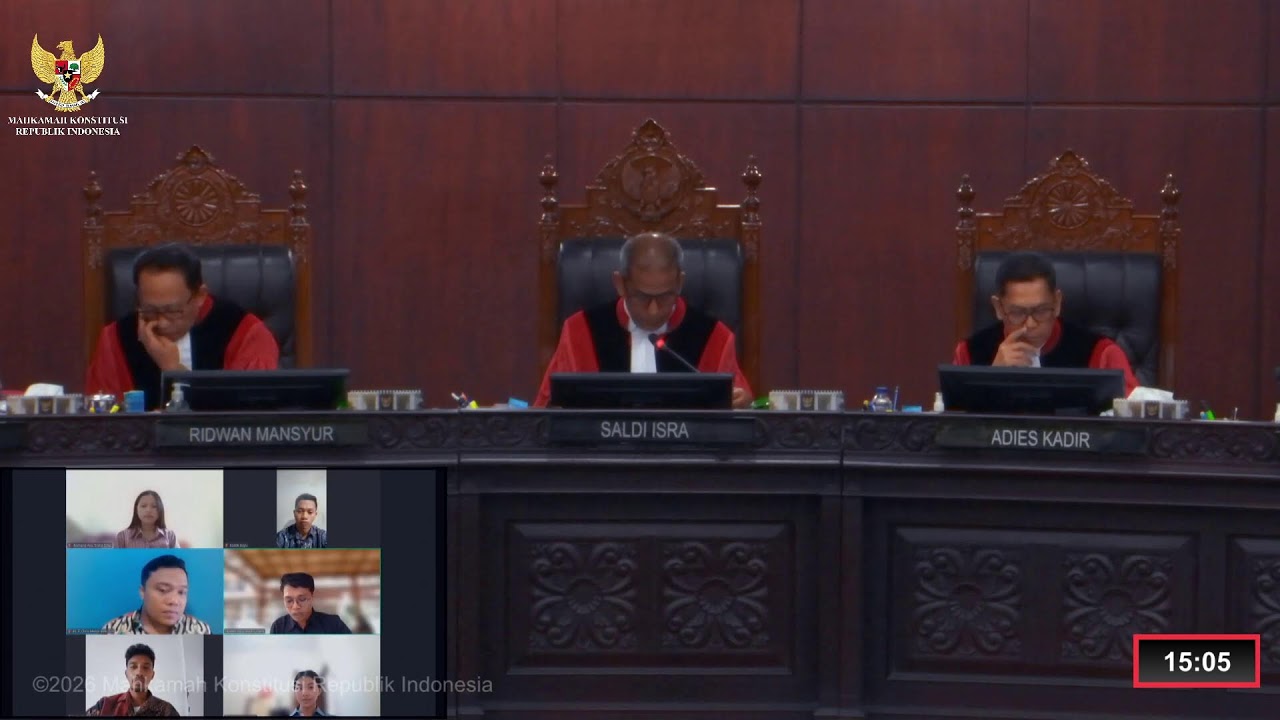 Sidang Perkara Nomor 41, 44/PUU-XXIV/2026. Rabu, 18 Februari 2026.