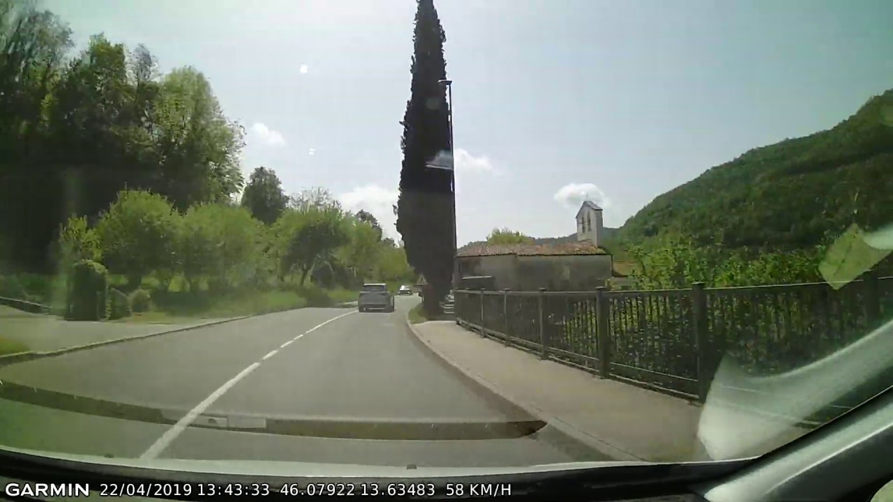 DRIVE #529: Bovec-Kobarid-Deskle-Nova Gorica (SLO) (Slovenia) (timelapse 4x) *Read Description*