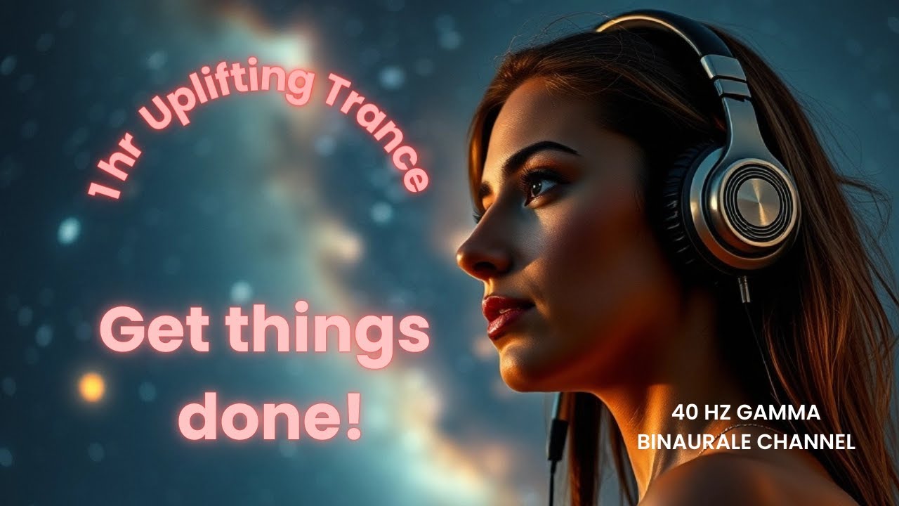 40 Hz Gamma Uplifting Trance | Boost Productivity & Creativity (Get Things Done!)