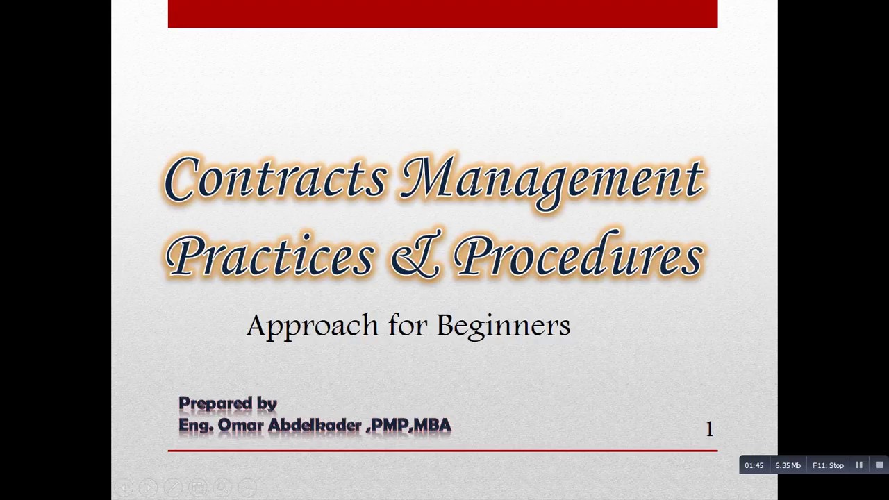 Contracts definition and elements