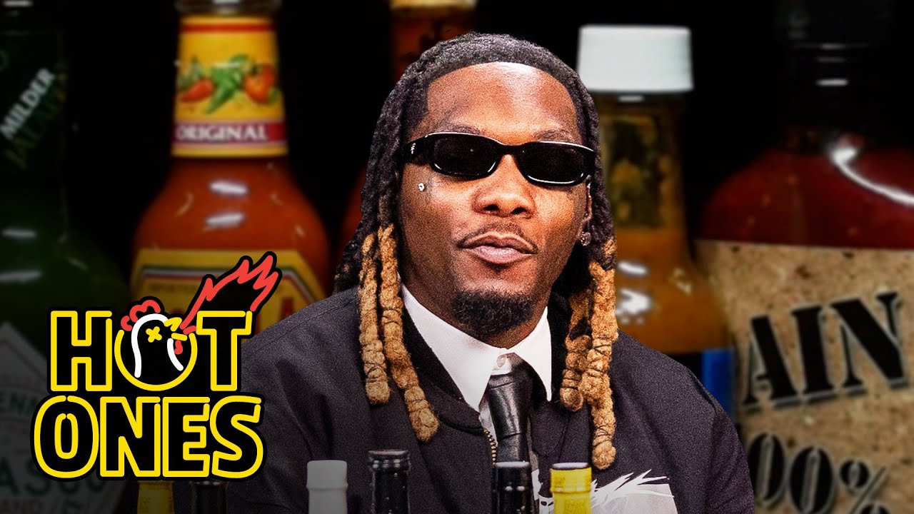 Offset Lets Out a Battle Cry While Eating Spicy Wings | Hot Ones