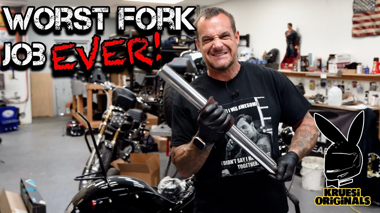 M8 street bob, legend suspension, and a PM fork leg fail   Vlog #74