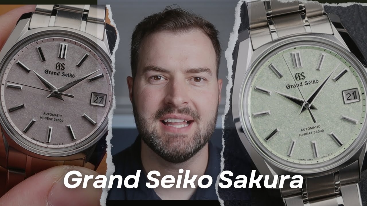 38mm Grand Seiko Sakura Watches!  SBGH341 and SBGH343 Titanium!