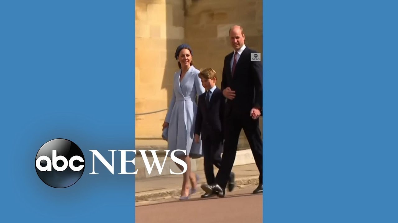 Prince William and Duchess Kate lead royals at Easter service; Queen Elizabeth absent