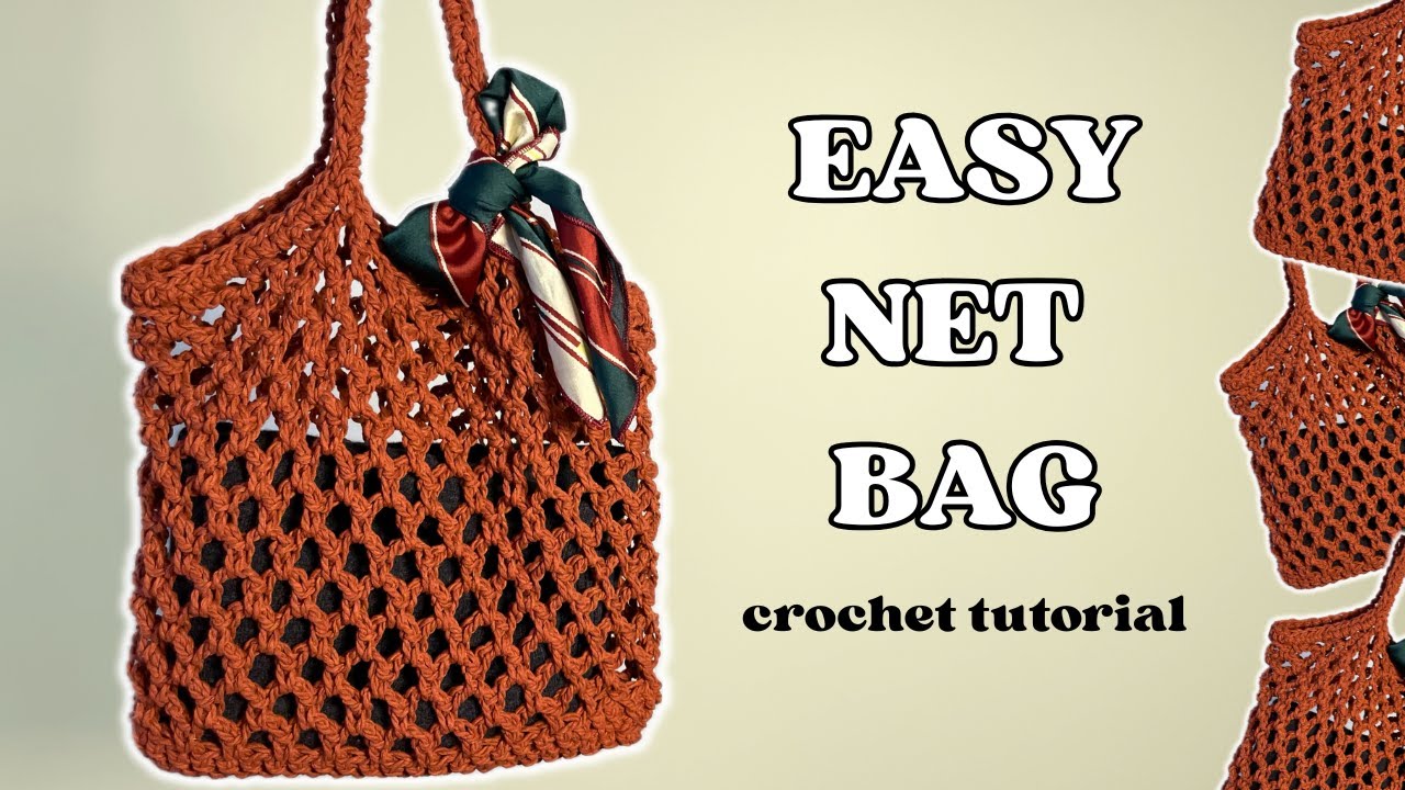 the ONLY crochet net bag tutorial you need to know