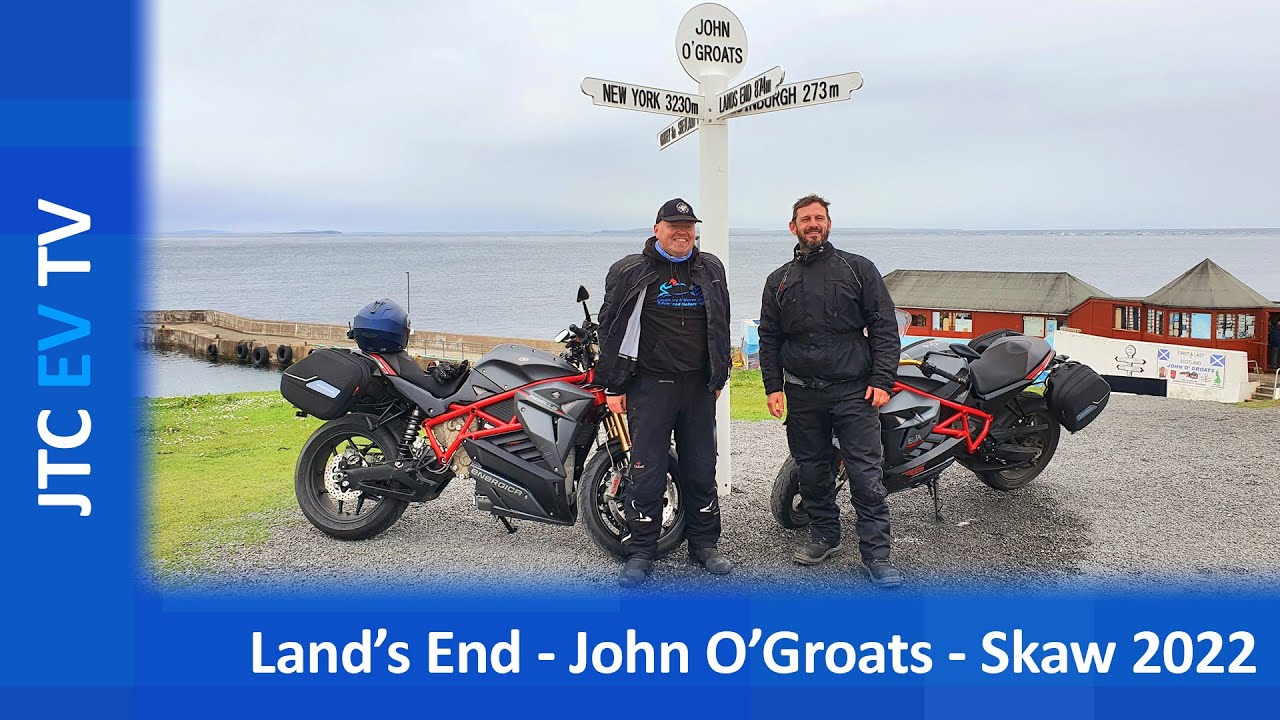 Energica EVA Ribelle Electric Motorcycle from Land's End to John O'Groats to Skaw, June 2022