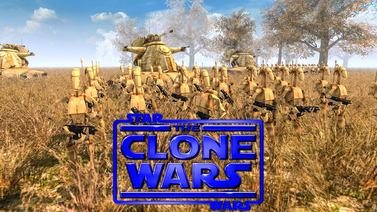 Droid Army Vs. Clone Army - STAR WARS The Clone Wars | Short Cinematic Battle