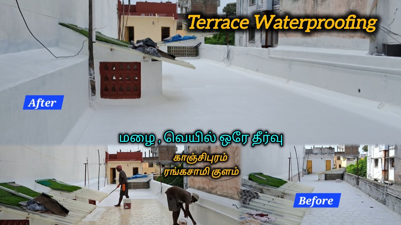 Water Leakage solutions in Kanchipuram Terrace Waterproofing #leakagesolution #leakrepair #home 