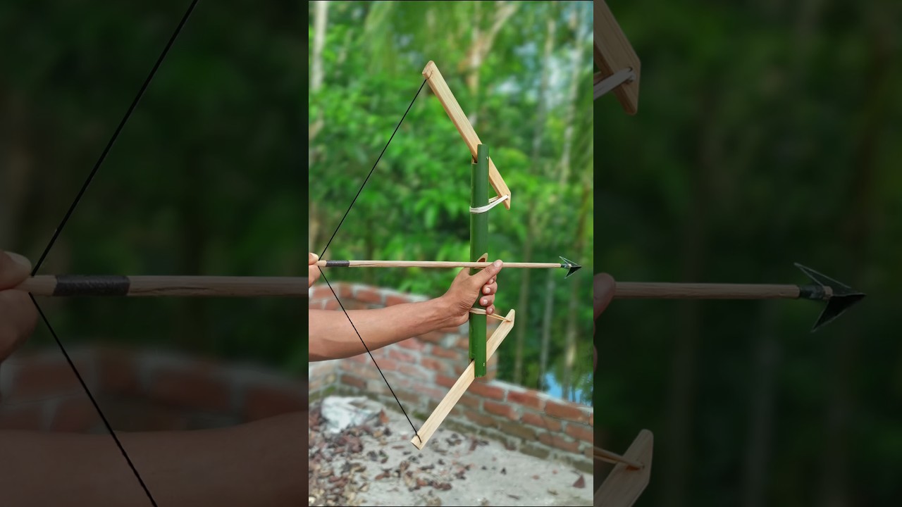 Bamboo Creations with Green Bamboo archer #Bamboo #Diy #Slingshots #Bambooart