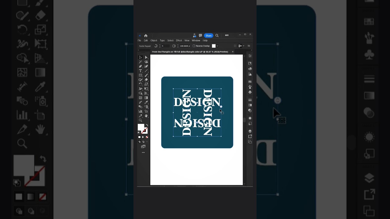 How To Use Radial Tool In Adobe illustrator