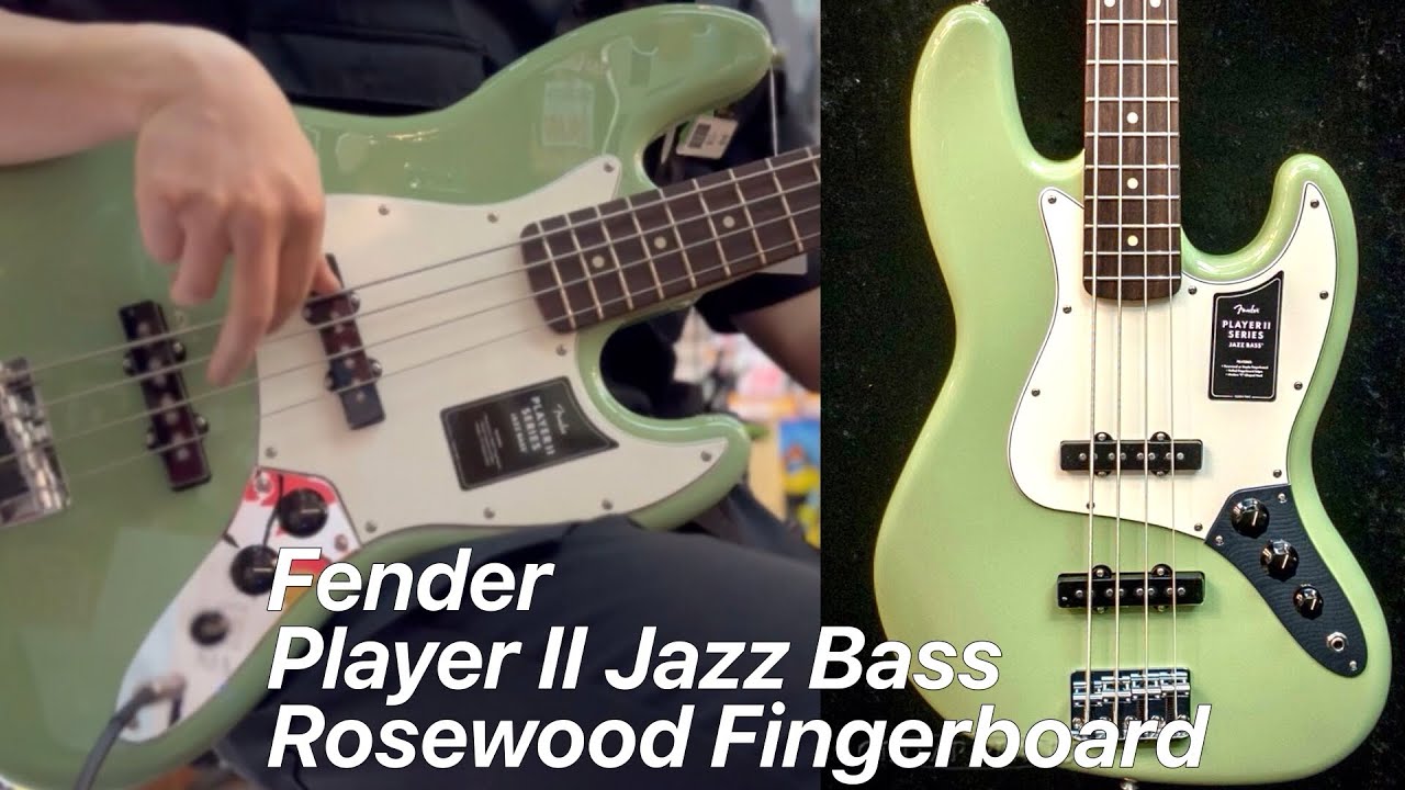 Fender Player II Jazz Bass Rosewood【SOUND SAMPLE】【BASS PLANET】【ELECTRIC BASS】