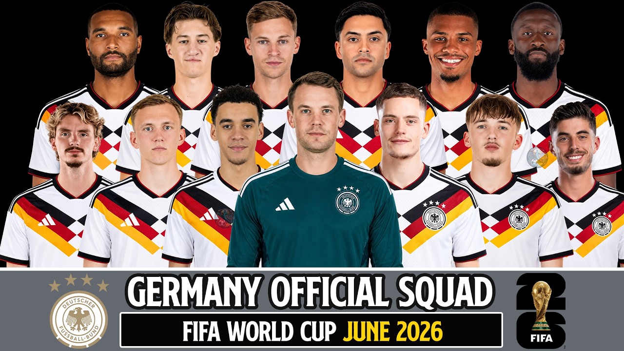 🇩🇪 Germany World Cup 2026 Squad Announcement | Group E Full Team