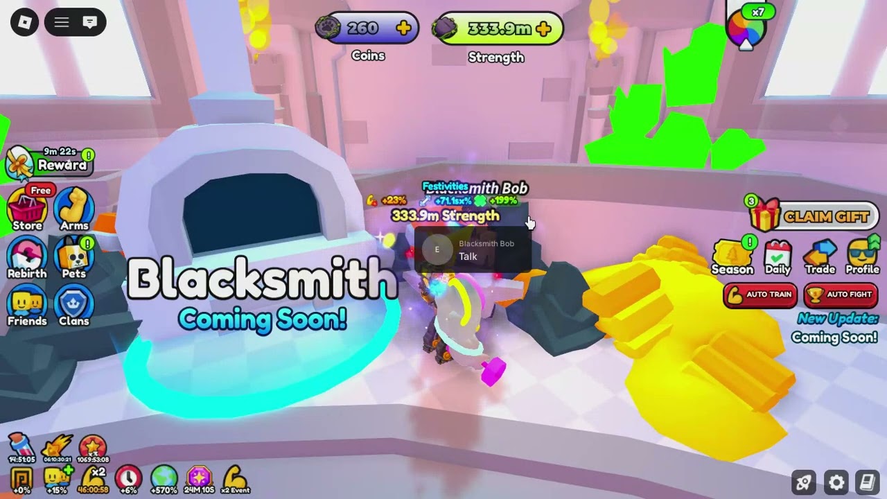 the new exclusive event [ the dungeons ] inside of roblox Arm Wrestle Simulator