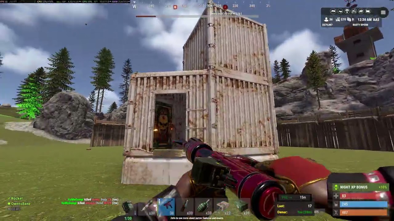 Rust Easy Raid Base #87 On Server Rusty Spoon US PVE 5x