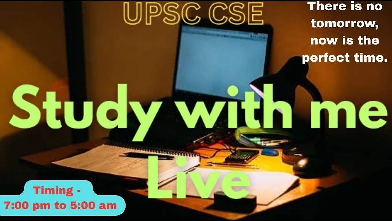 LIVE : STUDY WITH ME UPSC CSE #nightstudy #upsc 