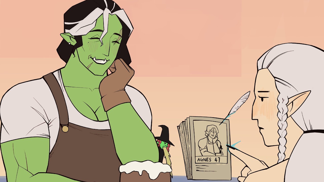 Orc Lady Got Into Relationship Thanks To The Elf| Bonny comic dub