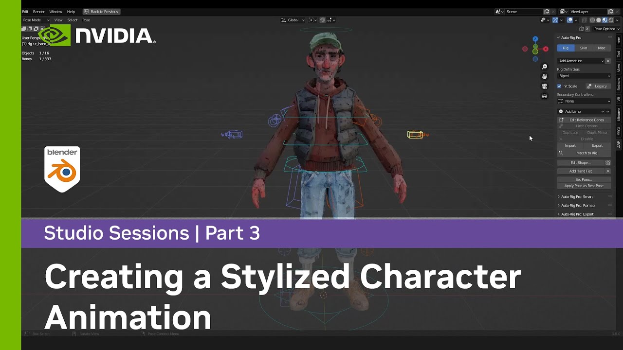 Creating a Stylized Character Animation w/ Bozo Balov | Part 3: Rigging & Animation