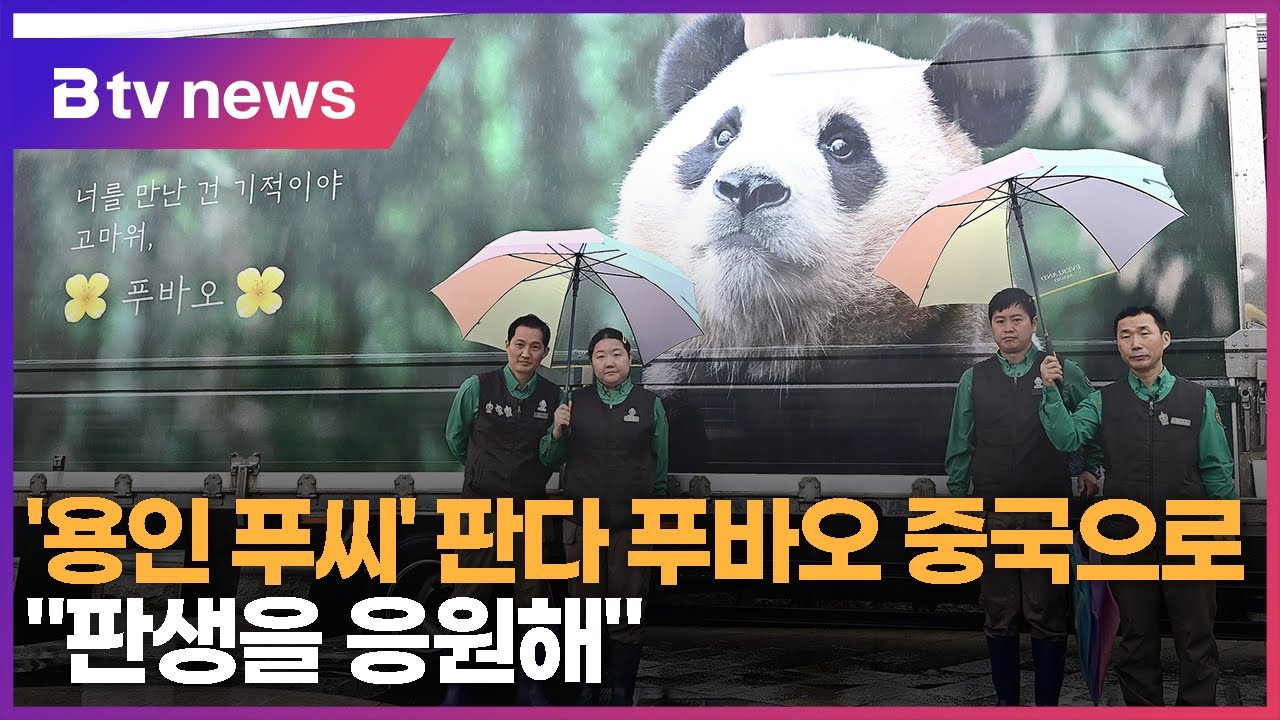 '용인 푸씨' 판다 푸바오 중국으로&hellip;