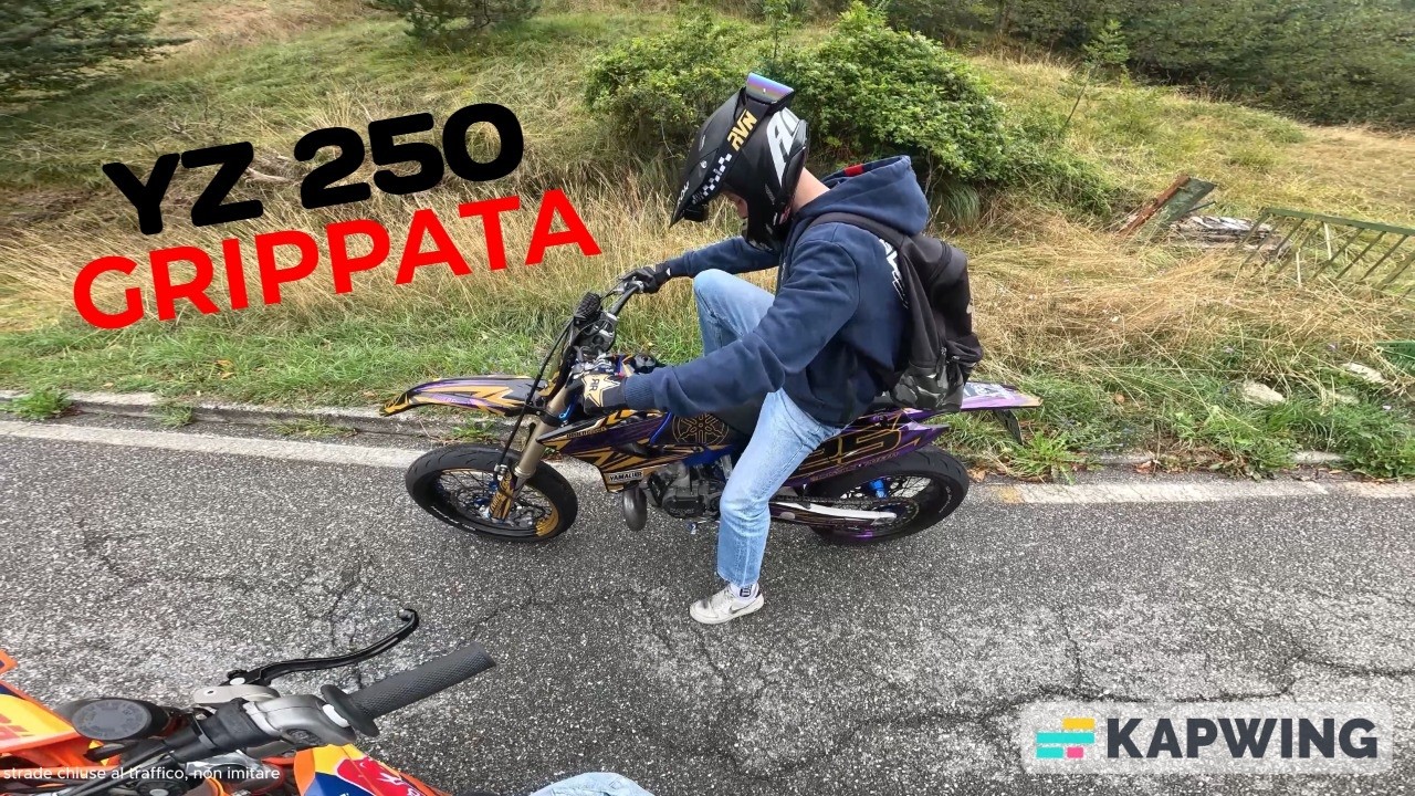SOLO PROBLEMI - YZ 250 GRIPPATA + CRASH🥕 - GARDA LAKE #1