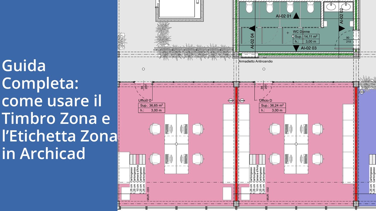 Guida completa: come usare il Timbro Zona e l’Etichetta Zona in Archicad