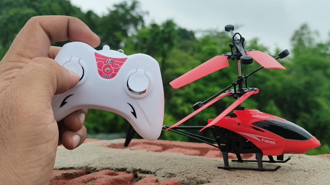 Remote Control Helicopter Unboxing - Mini Red Rc Helicopter Unboxing And Flying Test - Rc Helicopter