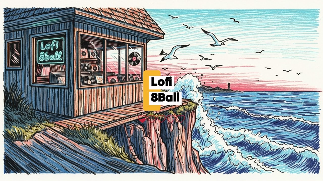 Ocean Breeze Record Shop 🌊 | 3 Hour Lofi Mix - Upbeat & Chill Vibes