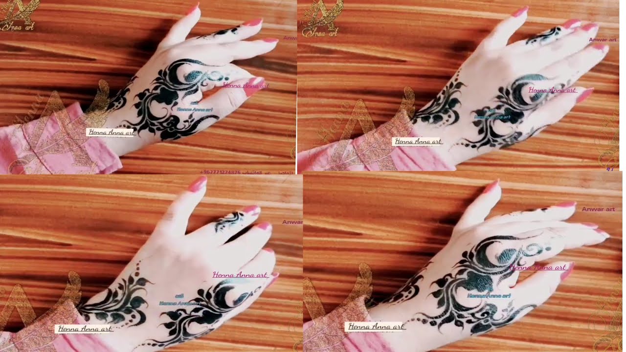 لكل المناسبات نقش ناعم وجديد للنقش الحناء أو الخضاب أو الحرقوس For all occasions, a soft and new