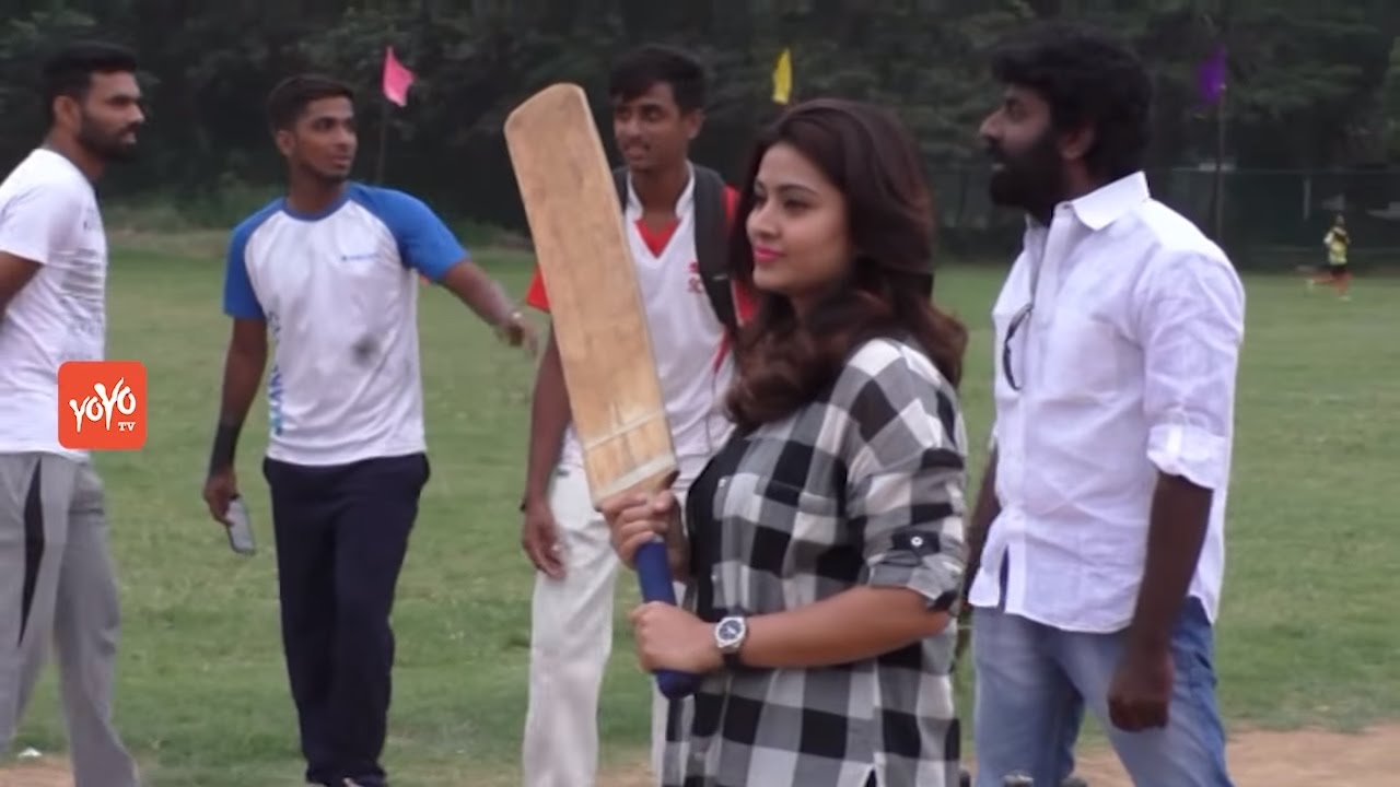Actress Sneha Plays Cricket Funny - Support To HIV Childrens - Chennai 28 II Innings Movie | YOYO TV