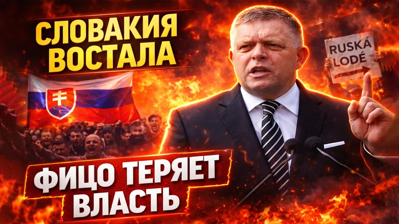 Словакия БУНТУЕТ! Выходки Фицо УСТАЛИ ТЕРПЕТЬ: столицу ЗАХЛЕСТНУЛИ протесты | Байки-балалайки