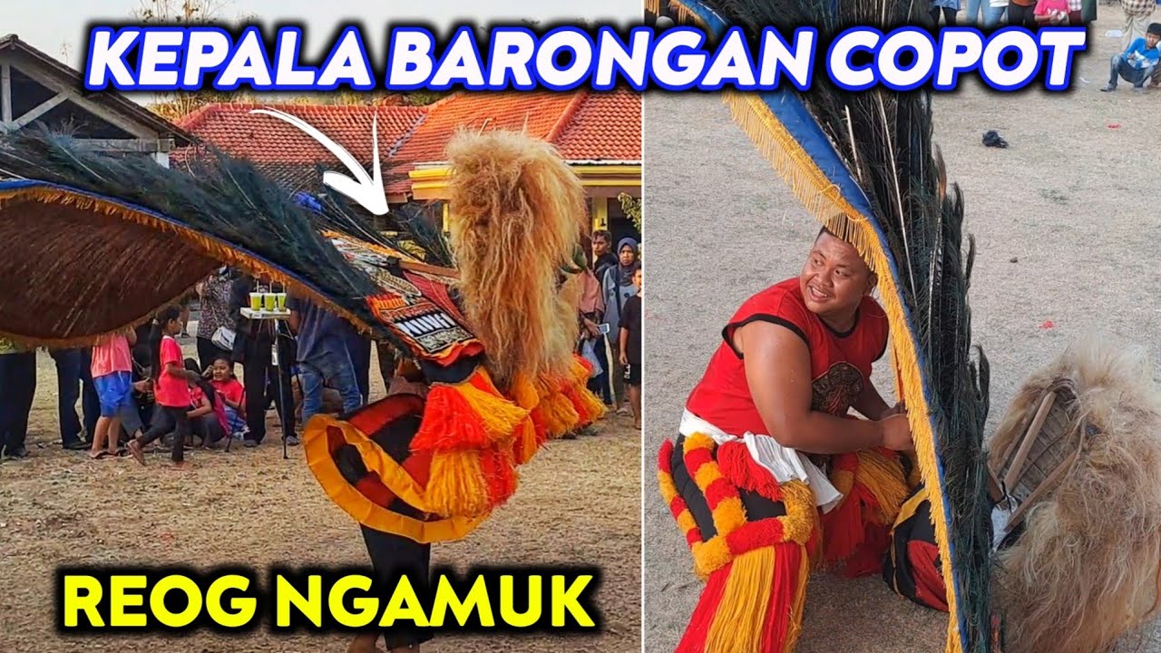 REOG NGAMUK‼️ DETIK KEPALA BARONGAN RAKSASA COPOT
