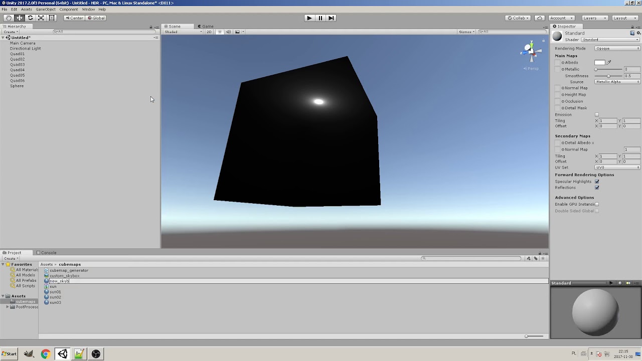 Unity C# skybox cubemap generator (source code)