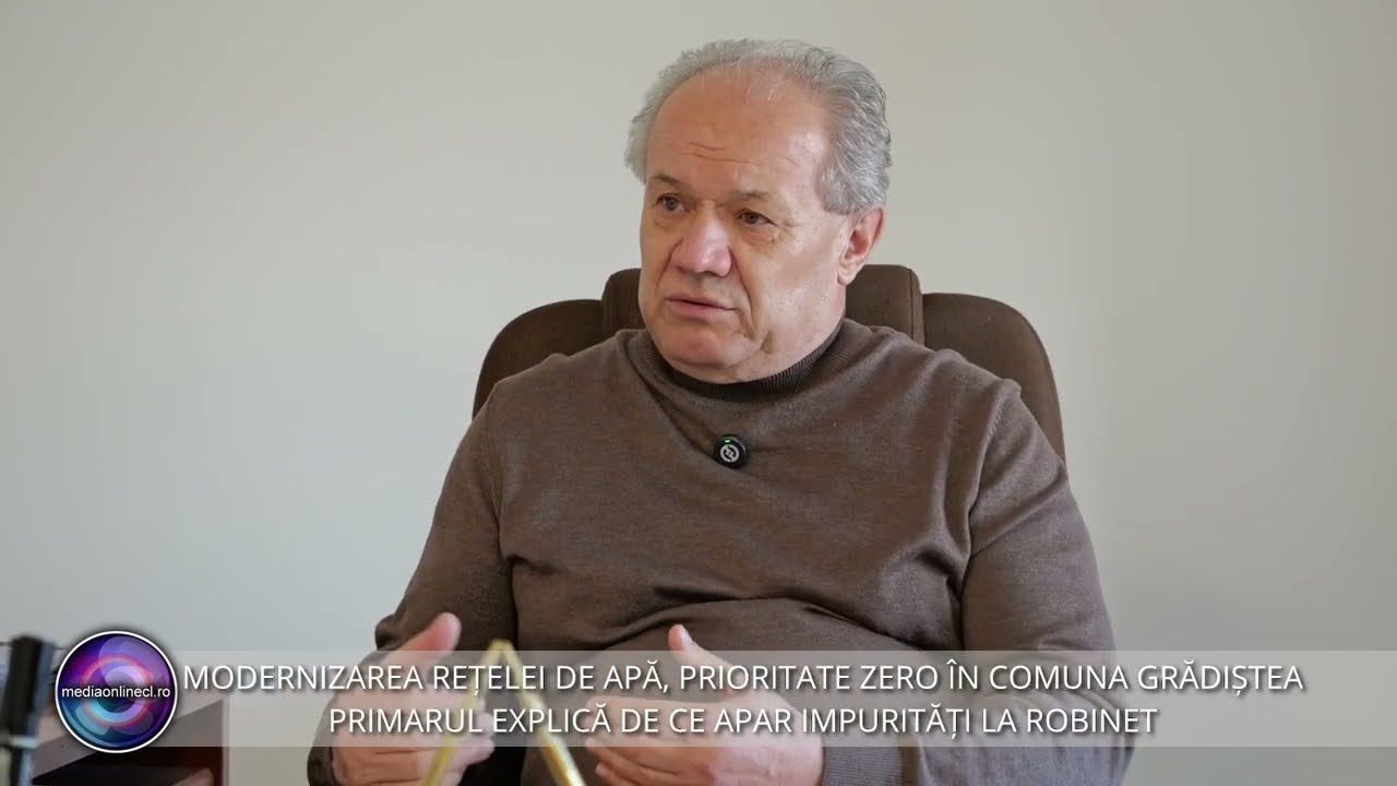 MODERNIZAREA REȚELEI DE APĂ, PRIORITATE ZERO ÎN COMUNA GRĂDIȘTEA PRIMARUL EXPLICĂ DE CE APAR IMPURIT