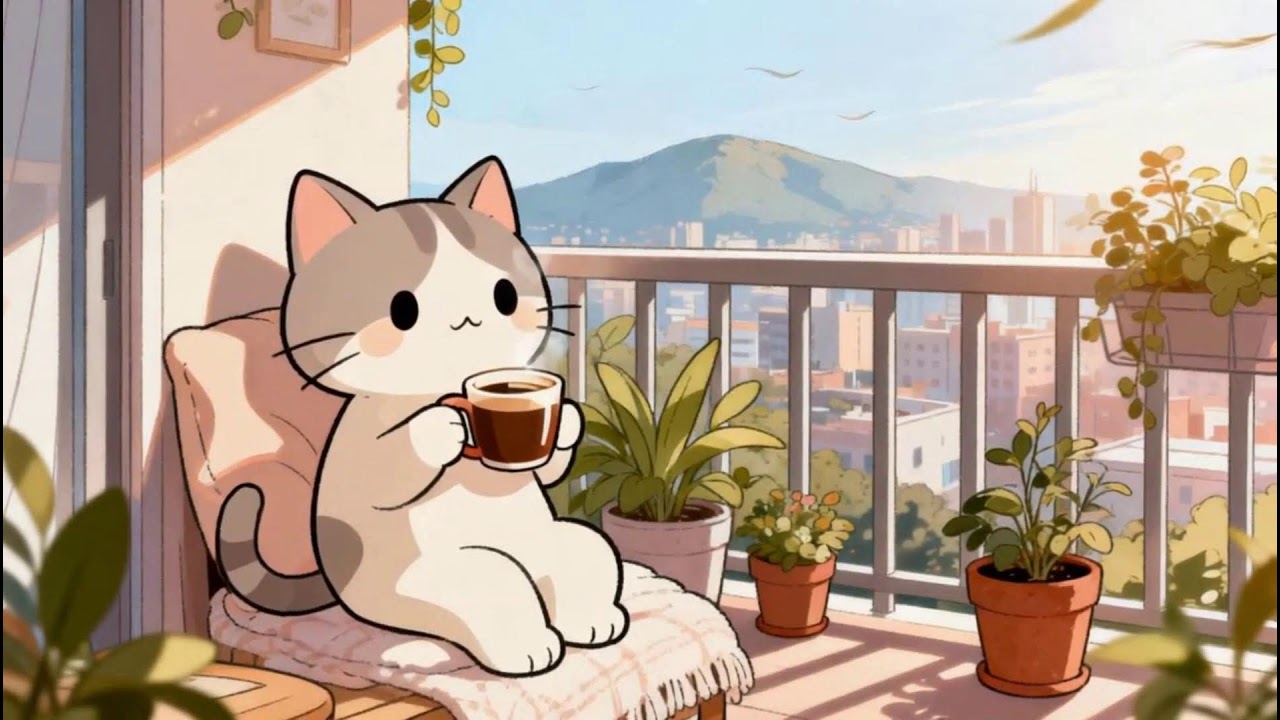 Sleepy Lofi Cat 💤 Cozy Night Beats to Relax, Study & Fall Asleep Fast