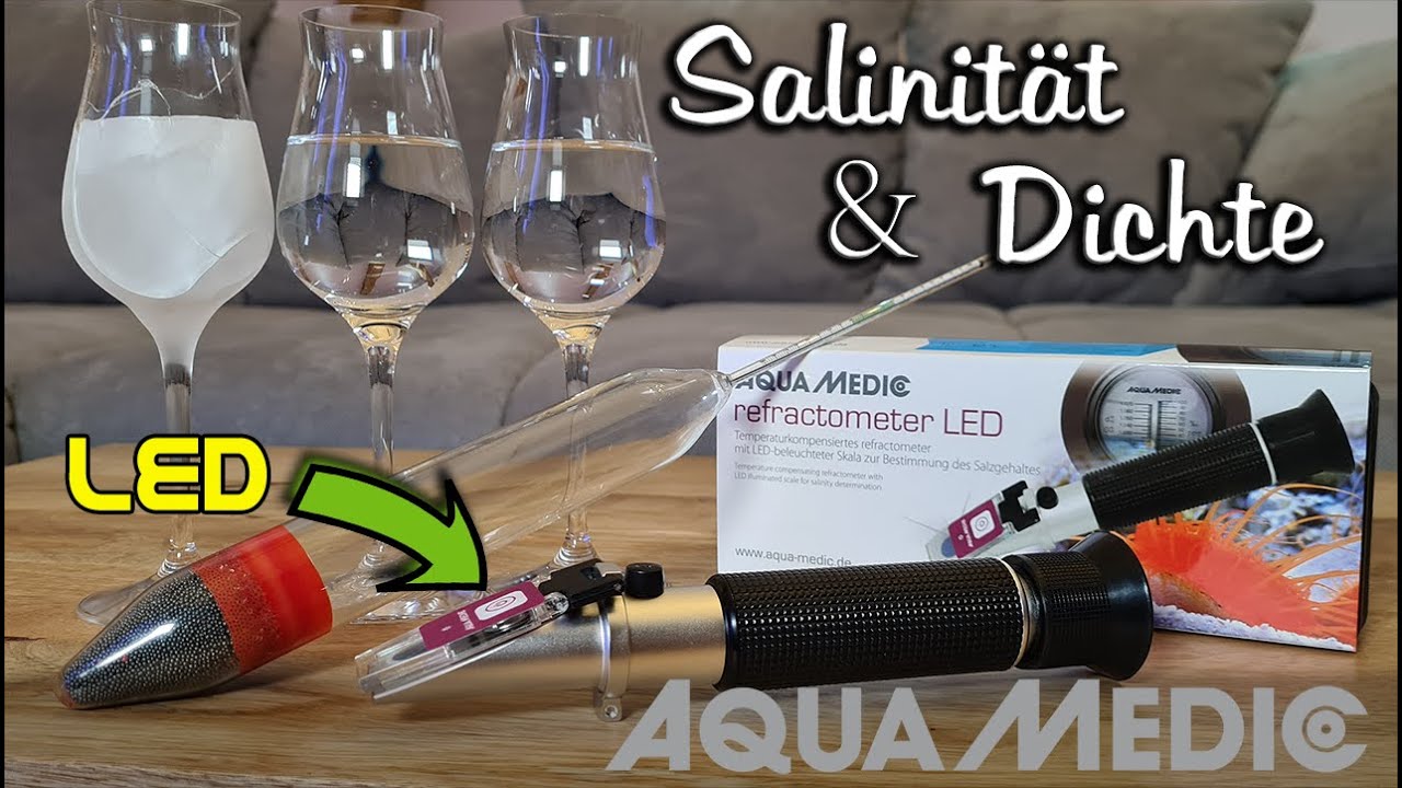 Salinität & Dichte, messen mit Aräometer & Refraktometer