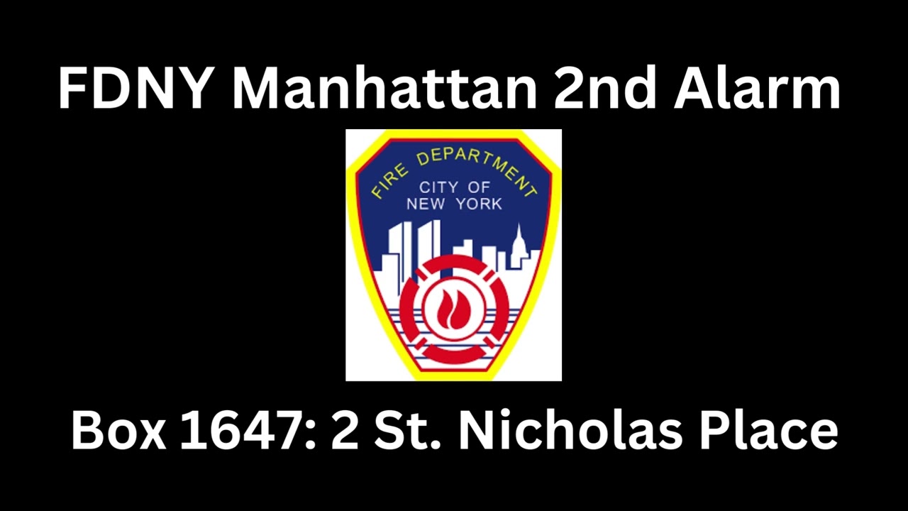 FDNY Manhattan Box 1647 2nd Alarm with Roof Rope Rescues Audio 2/23/24