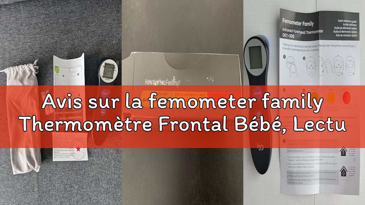 Avis sur la femometer family Thermom&egrave;tre Frontal B&eacute;b&eacute;, Lecture Rapide et Pr&eacute;cise, Thermometre Num&eacute;ri