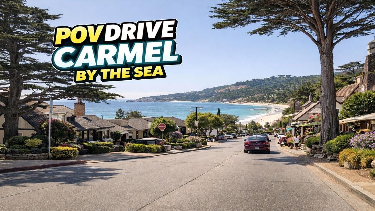 Carmel-by-the-Sea Drive POV: Scenic Views & Million-Dollar Houses